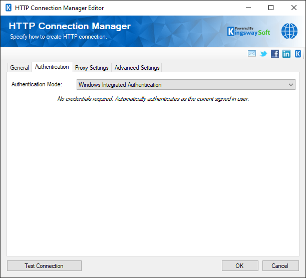 HTTP Connection Manager - Auth - Windows Integrated Authentication